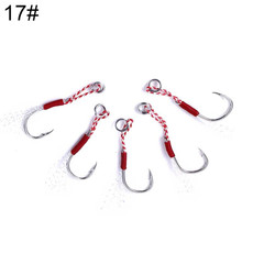 5 Set HENGJIA 17# Tied Wire Iron Hook Deep Sea Fishing Hook