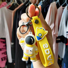 5 PCS MX-80094 Cartoon Car Soft Keychain Small Pendant(Yellow)