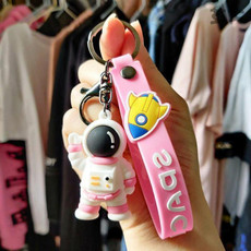 5 PCS MX-80094 Cartoon Car Soft Keychain Small Pendant(Pink)