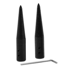 2 Sets Taiwanese Grinding Machine Grinding Wheel Accessories Grinding Wheel Connecting Rod Polishing Wheel Shaft Tip(Left + Right)