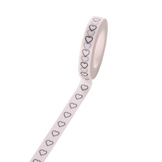 20 Rolls 8mmx10m Paper Tape Hand Ledger Decoration Sticker(White Love SM-28)