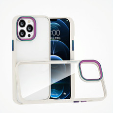 For iPhone 13 Pro Colorful Metal Lens Ring Phone Case (White) For iPhone 13 Pro Colorful Metal Lens Ring Phone Case (White)