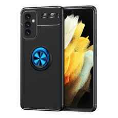 For Samsung Galaxy A82 5G Metal Ring Holder 360 Degree Rotating TPU Case(Black+Blue) For Samsung Galaxy A82 5G Metal Ring Holder 360 Degree Rotating TPU Case(Black+Blue)