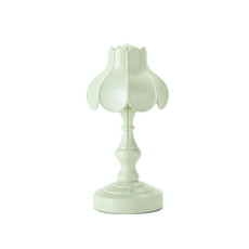 Retro Charging Table Lamp Bedroom Bed LED Eye Protection Light(LD05 Lotus Light Green)