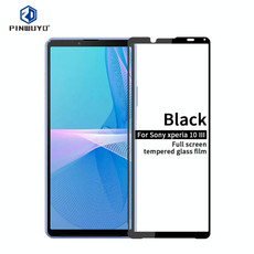 For Sony Xperia 10 III PINWUYO 9H 2.5D Full Screen Tempered Glass Film(Black)