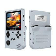 ANBERNIC RG351V 3.5 Inch Screen Linux OS Handheld Game Console (Gray) 16GB+64GB