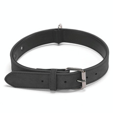 JINMAOHOU Dogs Double-Layer Leather Collar, Specification: XS 34x1.7cm(Black) JINMAOHOU Dogs Double-Layer Leather Collar, Specification: XS 34x1.7cm(Black)