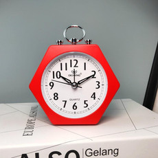 2 PCS OS005 Students Mute Alarm Clock Children Bedroom Bed Night Light Alarm Clock(Red)