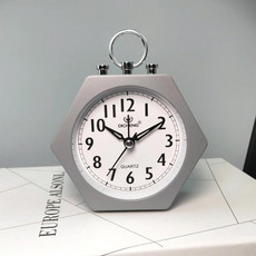 2 PCS OS005 Students Mute Alarm Clock Children Bedroom Bed Night Light Alarm Clock(Gray)