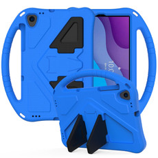 For Lenovo Tab M10 HD 2020 X306X EVA Flat Anti Falling Protective Case Shell with Holder(Blue)