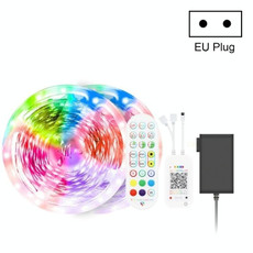 15M 450 LEDs Bluetooth Suit Smart Music Sound Control Light Strip Waterproof 5050 RGB Colorful Atmosphere LED Light Strip With 24-Keys Remote Control(EU Plug)