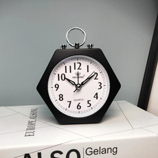 2 PCS OS005 Students Mute Alarm Clock Children Bedroom Bed Night Light Alarm Clock(Black)