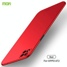 For OPPO A72 MOFI Frosted PC Ultra-thin Hard Case(Red)