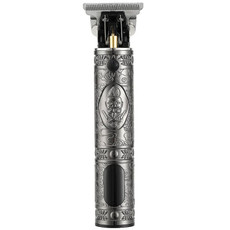 VGR V-228 5W USB Retro Engraving Hair Clipper with LED Digital Display (Silver)