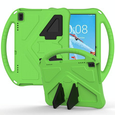 For Lenovo Tab E10 TB-X104F EVA Flat Anti Falling Protective Case Shell with Holder(Green)