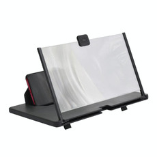 12 Inch Pull-Out Mobile Phone Screen Magnifier 3D Desktop Stand, Style:Blu-ray HD Model(Black)