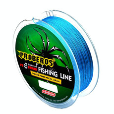 2 PCS PROBEROS 4 Edited 100M Strong Horse Fish Line, Line number: 6.0 / 60LB(Blue)