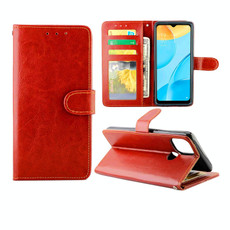 For OPPO A15 Crazy Horse Texture Leather Horizontal Flip Protective Case with Holder & Card Slots & Wallet & Photo Frame(Brown) For OPPO A15 Crazy Horse Texture Leather Horizontal Flip Protective Case with Holder & Card Slots & Wallet & Photo Frame(Brown)
