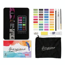 36 Colors Solid Watercolor Paint Children Sketch Watercolor(Black)