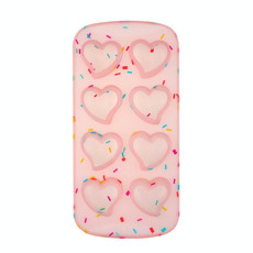 2 PCS Creative Silicone Ice Tray Mold 8 Continuous Mould Home-Made DIY Ice Tray Box, Style: Heart-shaped  (Jelly Effect)