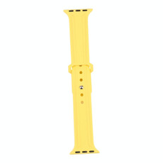 King Kong Silicone Watch Band For Apple Watch Series 9&8&7 41mm / SE 3&SE 2&6&SE&5&4 40mm / 3&2&1 38mm( Yellow)