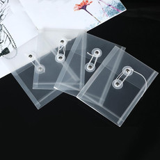 20 PCS A6 Wire-Wound File Bag Transparent Three-Dimensional File Bag Hand Account Mini Storage Bag Waterproof Test Paper Bag(Vertical)