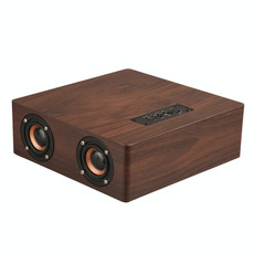 Q5 Wooden Bluetooth Speaker, Support TF Card & 3.5mm AUX(Walnut)