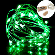 10 PCS LED Wine Bottle Cork Copper Wire String Light IP44 Waterproof Holiday Decoration Lamp, Style:2m 20LEDs(Green Light)
