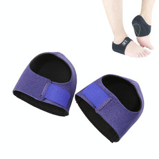 Heel Fatigue Shock Absorption And Warmth Gel Protective Cover, Size:S, Style:without Printing(Blue)