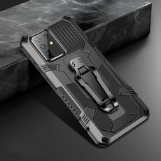 For Samsung Galaxy A51 5G Machine Armor Warrior Shockproof PC + TPU Protective Case(Black)