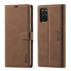 For Samsung Galaxy S20+ Forwenw F1 Series Matte Strong Magnetism Horizontal Flip Leather Case with Holder & Card Slots & Wallet & Photo Frame(Brown)