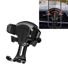 2 PCS Car Phone Holder Air Outlet Car Navigation Bracket Instrument Panel Bracket, Style:Air Outlet(Black)