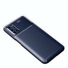 For  OPPO Realme X7 Pro Carbon Fiber Texture Shockproof TPU Case(Blue)