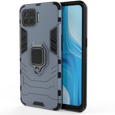For OPPO F17 Pro PC + TPU Shockproof Protective Case with Magnetic Ring Holder(Navy Blue) For OPPO F17 Pro PC + TPU Shockproof Protective Case with Magnetic Ring Holder(Navy Blue)