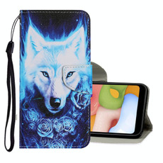 For Samsung Galaxy S10 Coloured Drawing Pattern Horizontal Flip PU Leather Case with Holder & Card Slots & Wallet & Lanyard(Rose Wolf)