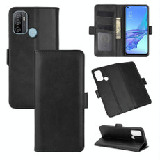 For OPPO A53 2020/OPPO A32 2020 Dual-side Magnetic Buckle Horizontal Flip Leather Case with Holder & Card Slots & Wallet(Black) For OPPO A53 2020/OPPO A32 2020 Dual-side Magnetic Buckle Horizontal Flip Leather Case with Holder & Card Slots & Wallet(Black)