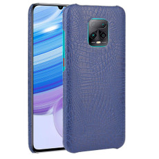 For Xiaomi Redmi 10X 5G/10X Pro 5G Shockproof Crocodile Texture PC + PU Case(Blue)