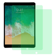 For iPad 10.2 2 PCS 9H 2.5D Eye Protection Green Light Explosion-proof Tempered Glass Film