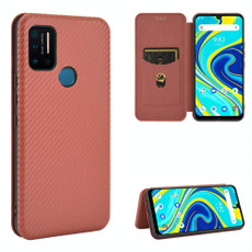 For UMIDIGI A7 Pro Carbon Fiber Texture Horizontal Flip TPU + PC + PU Leather Case with Card Slot(Brown) For UMIDIGI A7 Pro Carbon Fiber Texture Horizontal Flip TPU + PC + PU Leather Case with Card Slot(Brown)