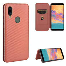 For UMIDIGI A3S Carbon Fiber Texture Horizontal Flip TPU + PC + PU Leather Case with Card Slot(Brown) For UMIDIGI A3S Carbon Fiber Texture Horizontal Flip TPU + PC + PU Leather Case with Card Slot(Brown)