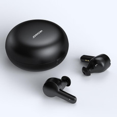 JOYROOM JR-TA1 Bluetooth 5.0 ANC TWS Active Noise Cancelling Wireless Bluetooth Earphone with Charging Box(Black)