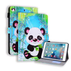 For iPad mini (2019) Horizontal Flip Leather Case, with  Card Slots & Holder & Photo Frame(Cartoon Panda)