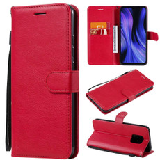 For Xiaomi Redmi 10X 5G / 10X Pro 5G Solid Color Horizontal Flip Protective Leather Case with Holder & Card Slots & Wallet & Photo Frame & Lanyard(Red) For Xiaomi Redmi 10X 5G / 10X Pro 5G Solid Color Horizontal Flip Protective Leather Case with Holder & Card Slots & Wallet & Photo Frame & Lanyard(Red)