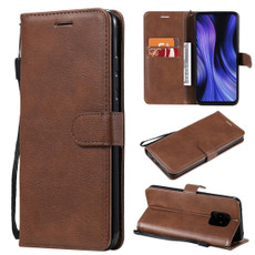 For Xiaomi Redmi 10X 5G / 10X Pro 5G Solid Color Horizontal Flip Protective Leather Case with Holder & Card Slots & Wallet & Photo Frame & Lanyard(Brown) For Xiaomi Redmi 10X 5G / 10X Pro 5G Solid Color Horizontal Flip Protective Leather Case with Holder & Card Slots & Wallet & Photo Frame & Lanyard(Brown)