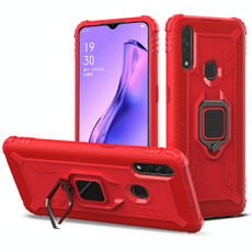 For OPPO A8 & A31 Carbon Fiber Protective Case with 360 Degree Rotating Ring Holder(Red) For OPPO A8 & A31 Carbon Fiber Protective Case with 360 Degree Rotating Ring Holder(Red)