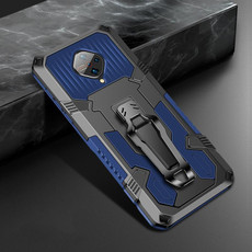 For Vivo S1 Pro Machine Armor Warrior Shockproof PC + TPU Protective Case(Blue)