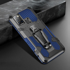 For Samsung Galaxy A21s Machine Armor Warrior Shockproof PC + TPU Protective Case(Royal Blue)