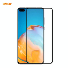 For Huawei P40 ENKAY Hat-Prince Full Glue 0.26mm 9H 2.5D Tempered Glass Full Coverage Film