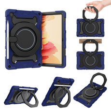 For Samsung Galaxy Tab A7 10.4 T505 Armor Contrast Color Silicone + PC Tablet Case(Blue)
