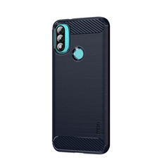 For Motorola Moto E20 / E30 / E40 MOFI Gentleness Series Brushed Texture Carbon Fiber Soft TPU Case(Blue) For Motorola Moto E20 / E30 / E40 MOFI Gentleness Series Brushed Texture Carbon Fiber Soft TPU Case(Blue)